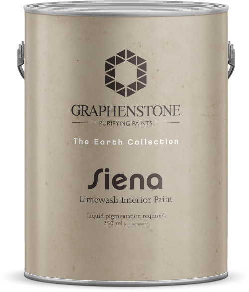 Graphenstone Siena Mineral Limewash Effect Paint 4L tub