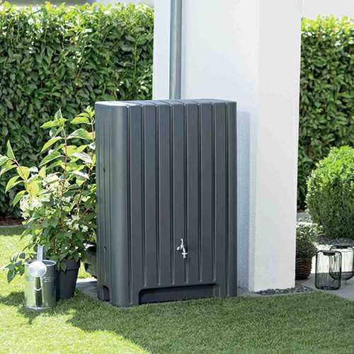 Barletta Designer Water Butt in Slate colour