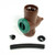 Rainwater Diverter Kit with Push-Fit Tank Connector - Brown - Components