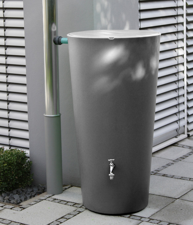 Slimline 210L grey Rainbowl water butt