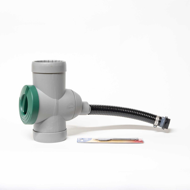 3P Filter Collector Universal (Grey). Also acts as a downpipe diverter, filter and overflow to your waterbutt