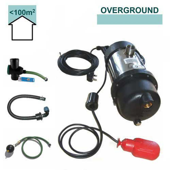GIKITOFC - Garden Irrigation Kit for above ground rain water tanks collecting water from a roof less than 100m2.
