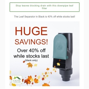 Drainpipe Leaf Catcher System