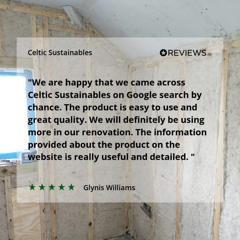 Sheep wool insulation installed - customer review