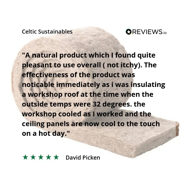 Sheep wool insulation - cosywool Celtic Sustainables review