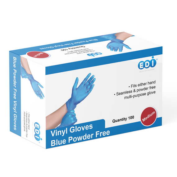 Vinyl Gloves - Blue