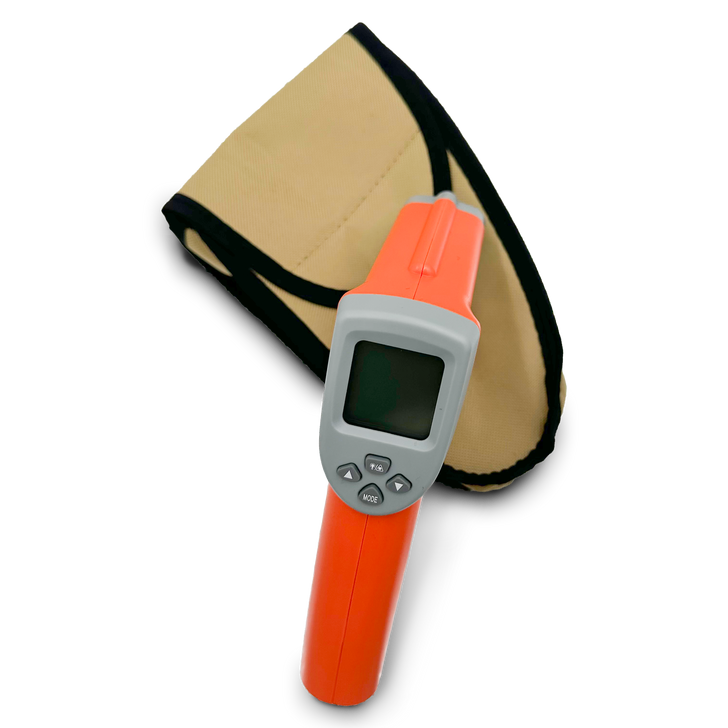 Infrared thermometer with carrying case