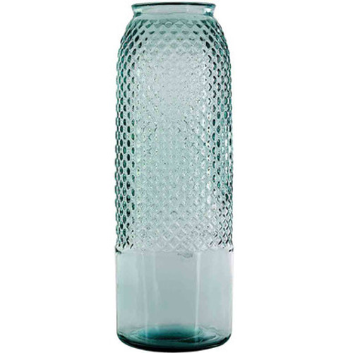 18" Diamond Recycled Glass Container