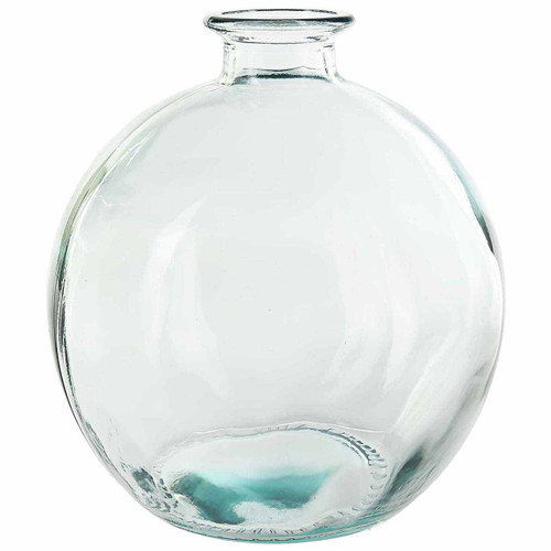 6 3/4" Ball Recycled Glass Vase