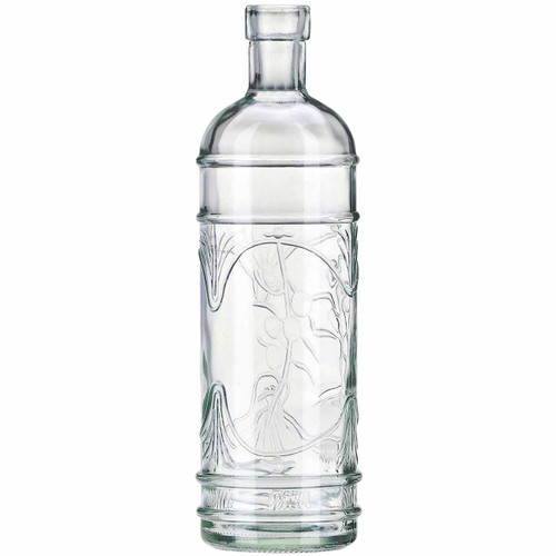 16 oz Olive Leaf Glass Bottle
