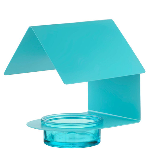 Mosaic Birds Cottage Bird Feeder Aqua