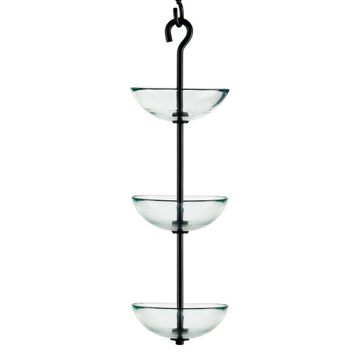 Mosaic Birds Triple Hanging Poppy Feeder