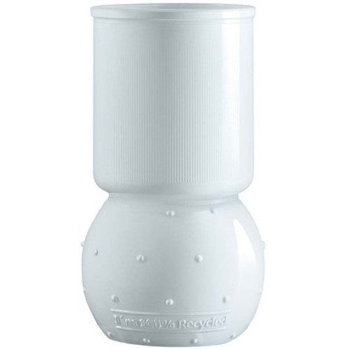 Denia Vase Recycled Glass Matte White