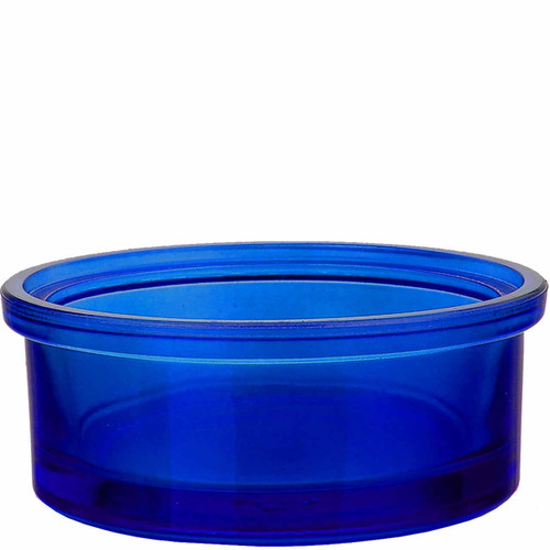 3.4 oz Trivia Glass Container - Cobalt Blue