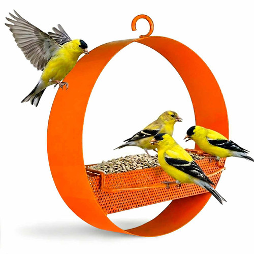 Mosaic Birds Bistro Bird Feeder - Orange