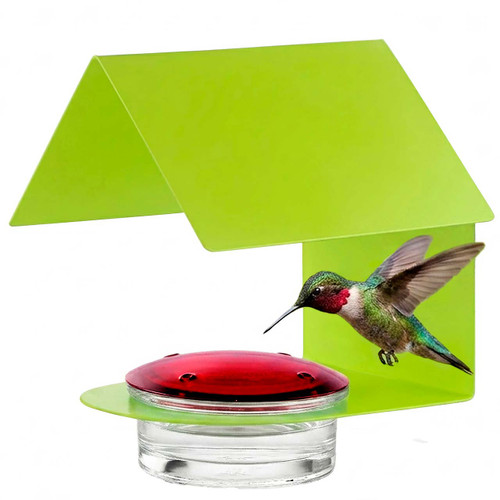 Mosaic Birds Cottage Hummingbird Feeder - Lime
