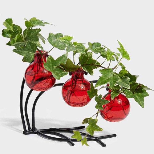 Casablanca Trio Vase, Red