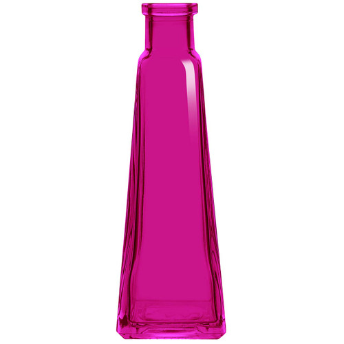 Pyramid Bud Vase, Fuchsia