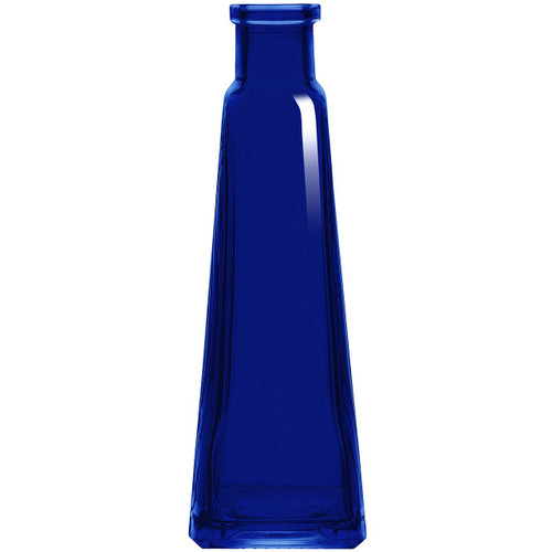 Pyramid Bud Vase, Cobalt Blue