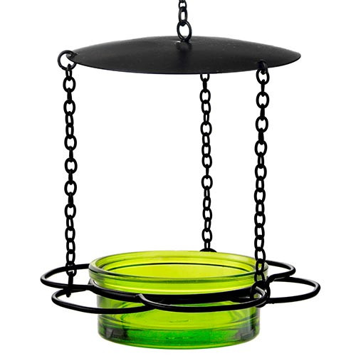 Mosaic Birds Floral Bird Feeder - Lime