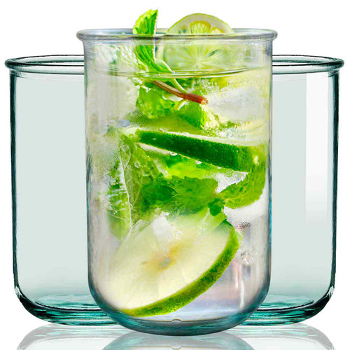 13.5 oz Classico Tumbler, Set of 6, 100% Recycled Glass