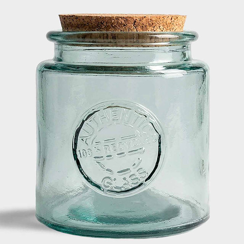 27 oz Authentic Jar Recycled Glass with Cork