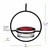 Mosaic Birds Hummble Slim Hummingbird Feeder