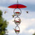 Mosaic Birds Hummble Slim Hummingbird Feeder in Chain with Red Baffle Dome