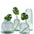 18" Diamond Recycled Glass Container