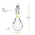 Drop 8oz Recycled Glass Bottle w/ Glass Top - Clear