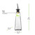 Pyramid 6oz Recycled Glass Oil or Vinegar Bottle w/ Pour Spout - Clear