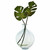 9 3/4" Globe Glass Vase