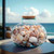270oz Glass Bean Jar with Seashells