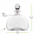 Fiji 6oz Recycled Glass Bottle w/ Glass Top - Clear