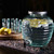 2 Gallon Bee Quenched Glass Beverage Dispenser - 100% Recycled Glass Side with Lemon Water