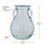 6 1/4" Small French Country Glass Vase