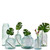 11" Diamond Recycled Glass Container
