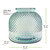 9 1/2" Diamond Recycled Glass Container