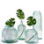 9 1/2" Diamond Recycled Glass Container