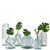 9 1/2" Diamond Recycled Glass Container