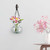 20" Small Gourd Glass Vase & Metal Hanger