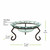 Small Ribbon Recycled Glass Bowl & Metal Stand