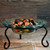 Small Ribbon Recycled Glass Bowl & Metal Stand