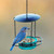 Mosaic Birds Floral Bird Feeder Aqua with Bluebird