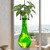 Hanging Propagation Vase, Drop Lime with Elephant Ear Cutting by Window and Balcony