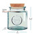 16oz Authentic Recycled Glass Jar with Cork Dimensions