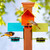 Mosaic Birds Cottage Bird Feeder Group with Jelly and Songbirds