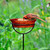 Mosaic Birds Cuban Garden Stake Orange with Cardinal