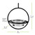 Mosaic Birds Hummble Bold Bird Feeder Dimensions