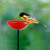 Mosaic Birds Poppy Stake Bird Bath or Feeder